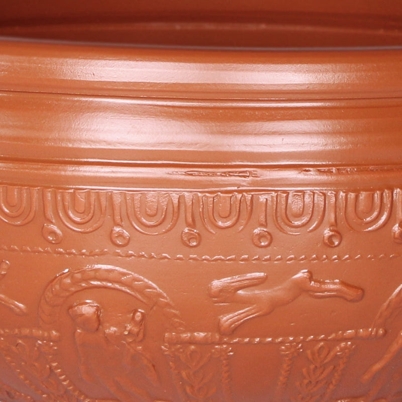 Samian Bowl with Hare & Hounds (Drag 37)