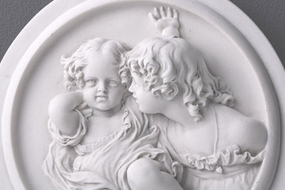 Two Children at Play Bas-relief