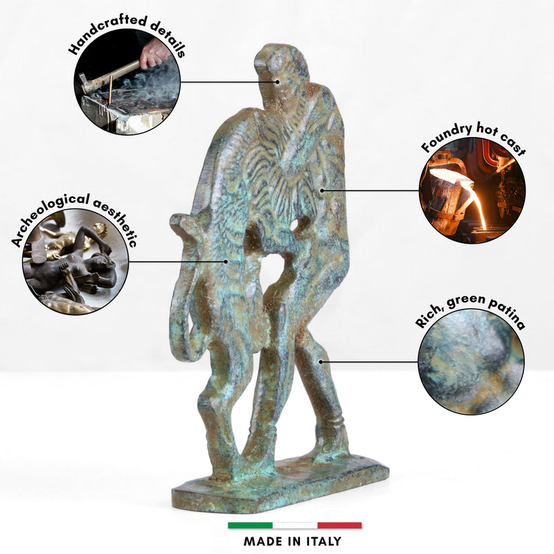 Hercules Statue Bronze (Small) - Fighting the Nemean Lion