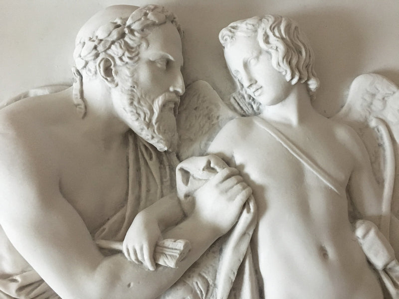 Cupid Received by Anacreon Bas-Relief