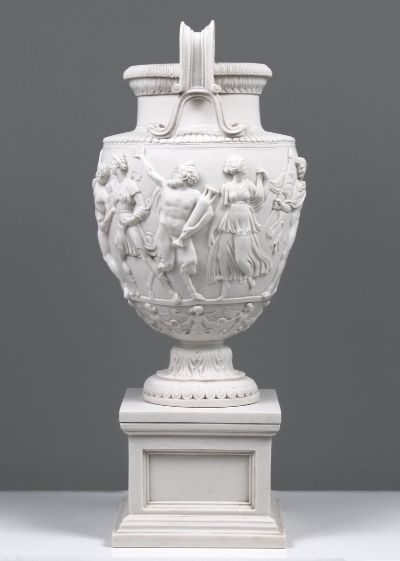 Classic Marble Vase on Large Pedestal