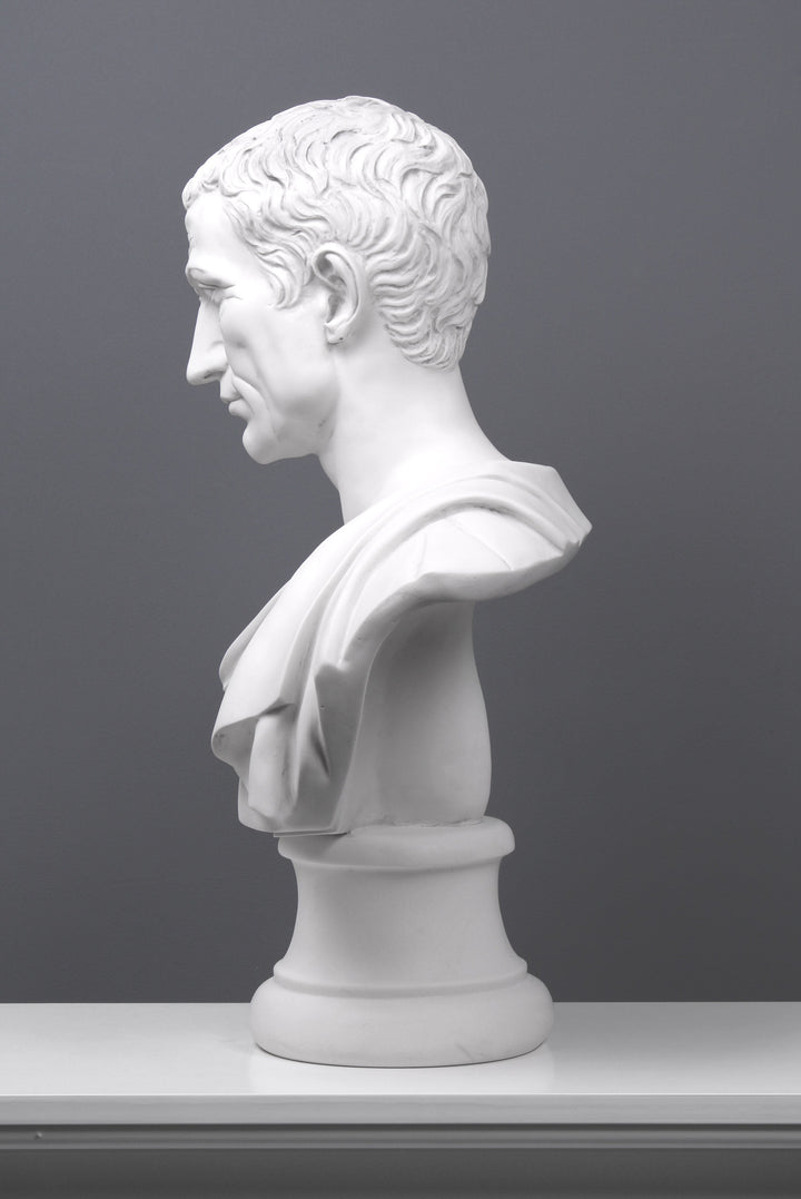 大理石人形 Julius Caesar Bust Sculpture - Roman Emperor marble statue Greek