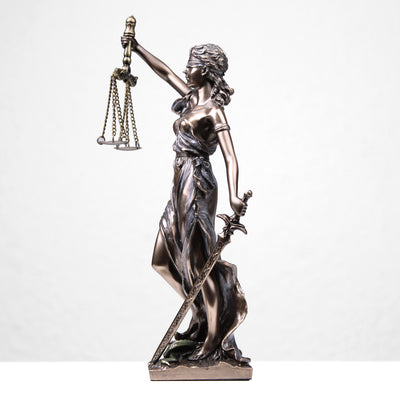Lady Justice Statue (Cold Cast Bronze Sculpture)