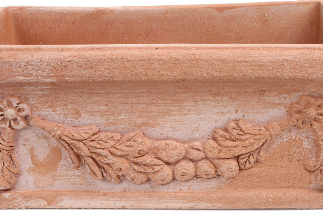 Small Rectangle Terracotta Planter orange garden outdoor decor  The  Ancient Home