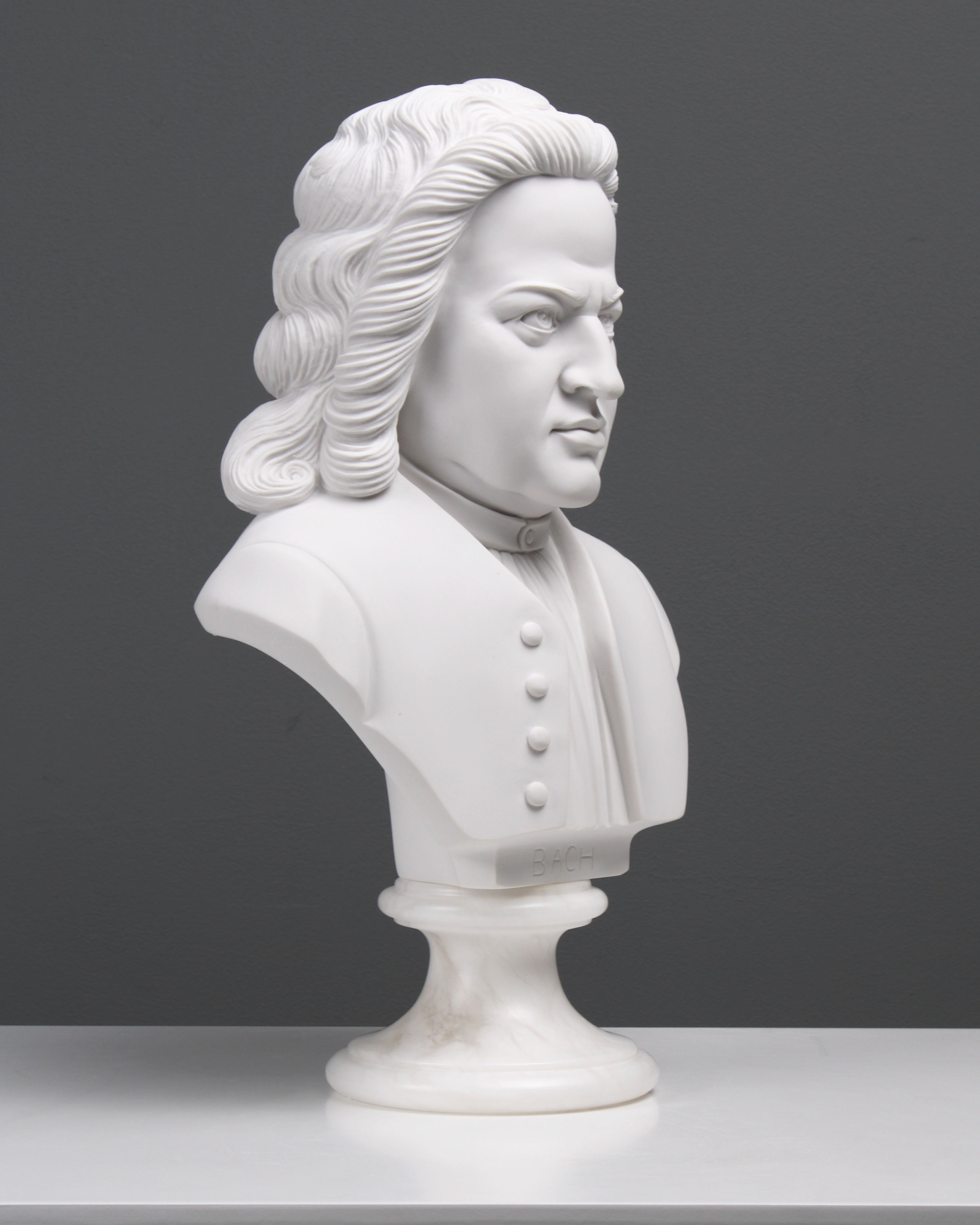 Musicians Bust of Chopin With Alabaster Base -  Sweden
