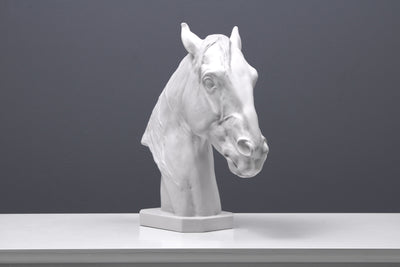 Horse Head Statue - Bust Sculpture of a Thoroughbred Horse