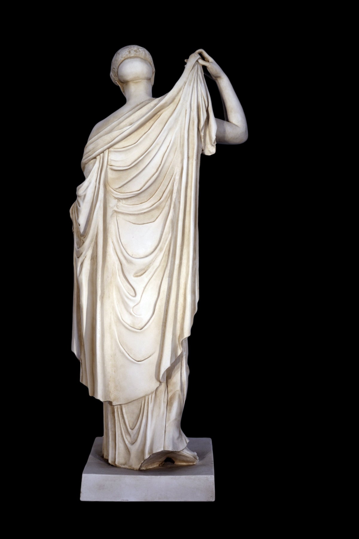Afrodite Venere Dea Greca Scultura Statua Marmo Fuso 15,55 In