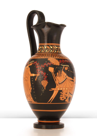 Ancient Greek Red-Figure Vase with Dionysus Pottery - The Ancient Home