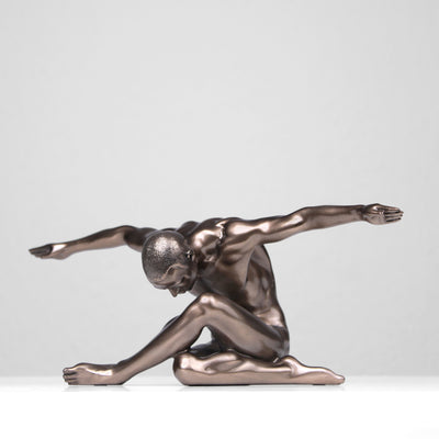 Athlete Statue (Cold Cast Bronze Sculpture)
