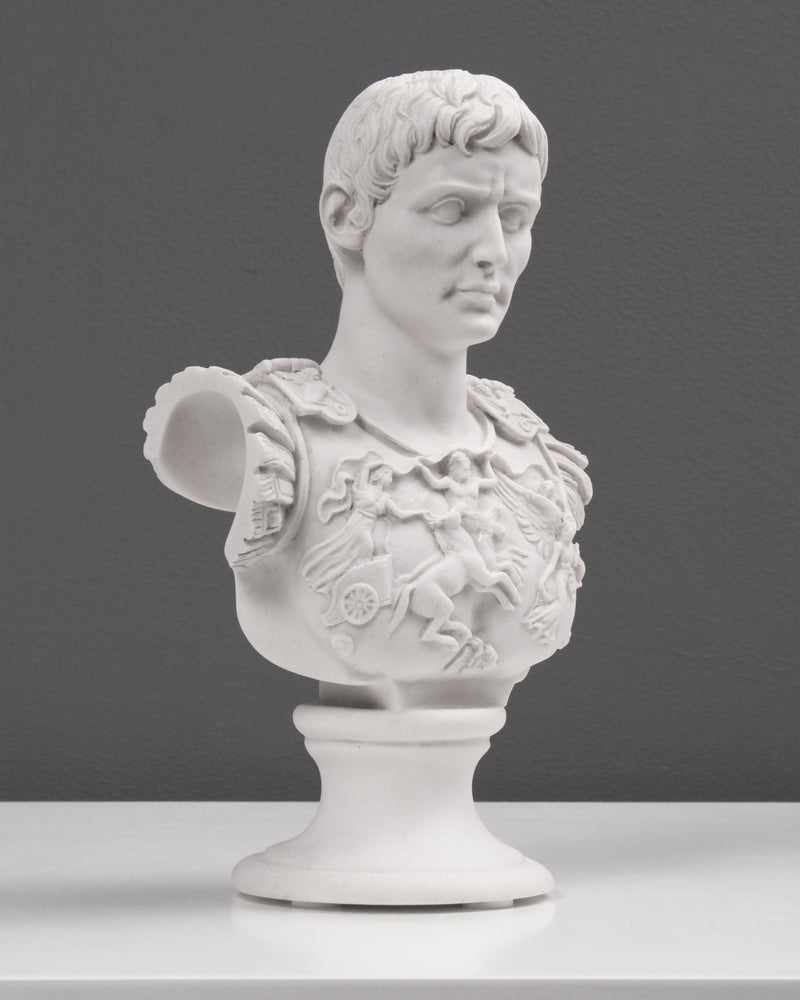 Augustus Caesar Bust as Centurion of Primaporta Sculpture (Small)