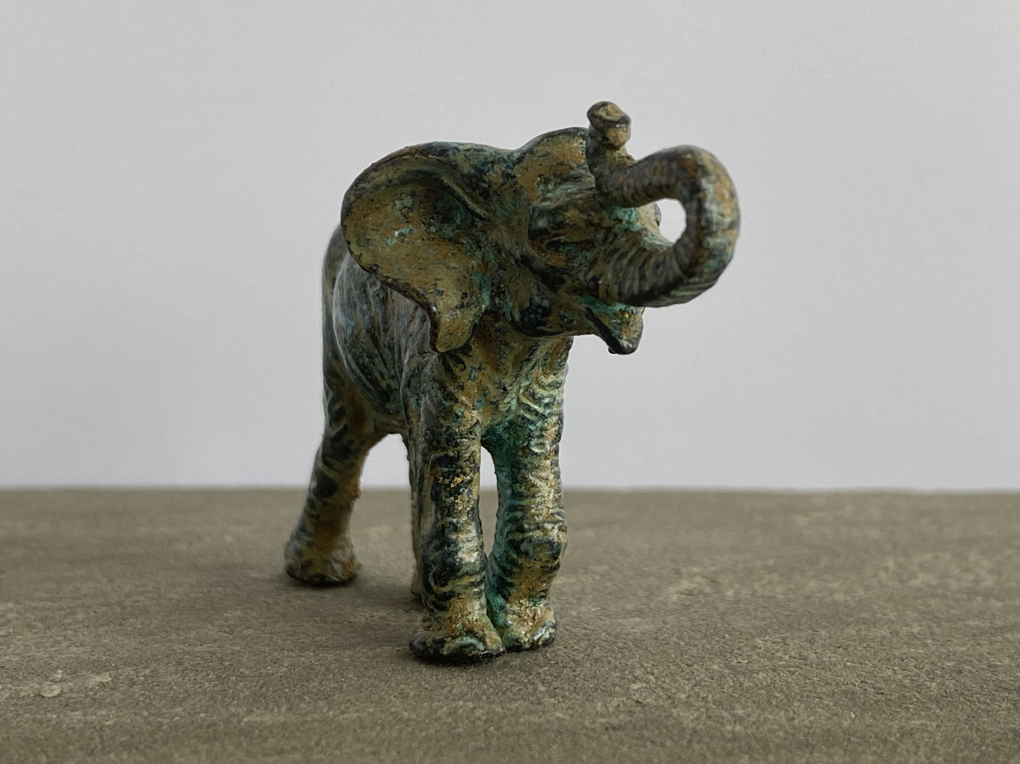 Bronze Mini Elephant Trophy, Bronze Elephant Award Statue