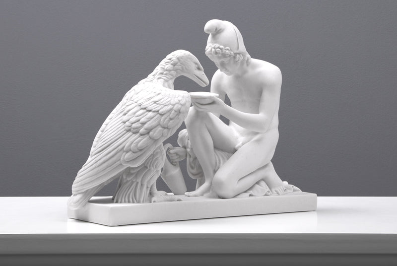 Ganymede and the Eagle Statue (Small)