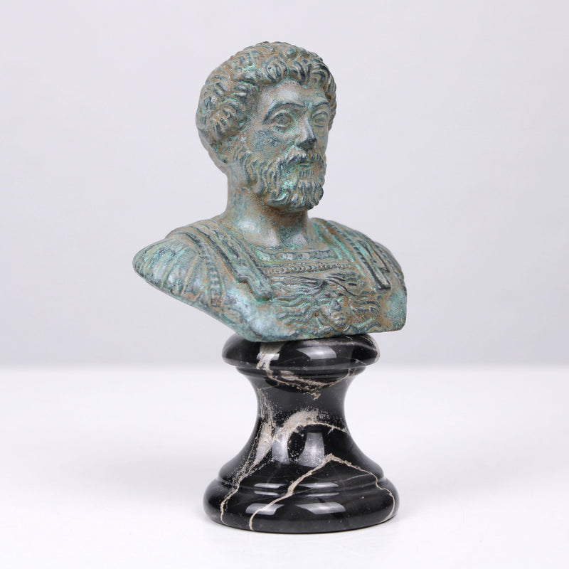 Marcus Aurelius Bust (Green Bronze)