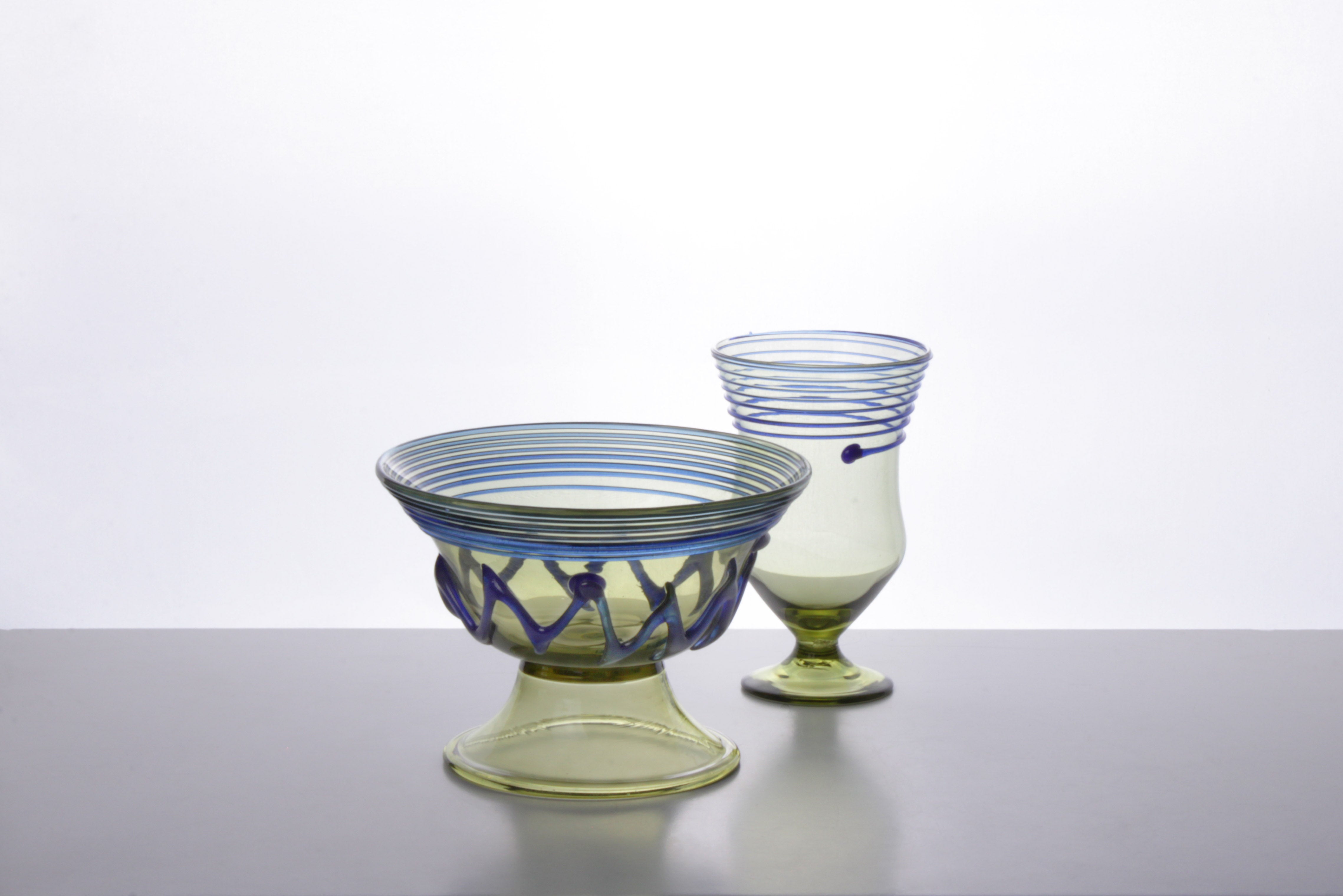 Only 52.80 usd for Roman Glass Cup with Linear Reliefs (Large) in Pair  Online at the Shop