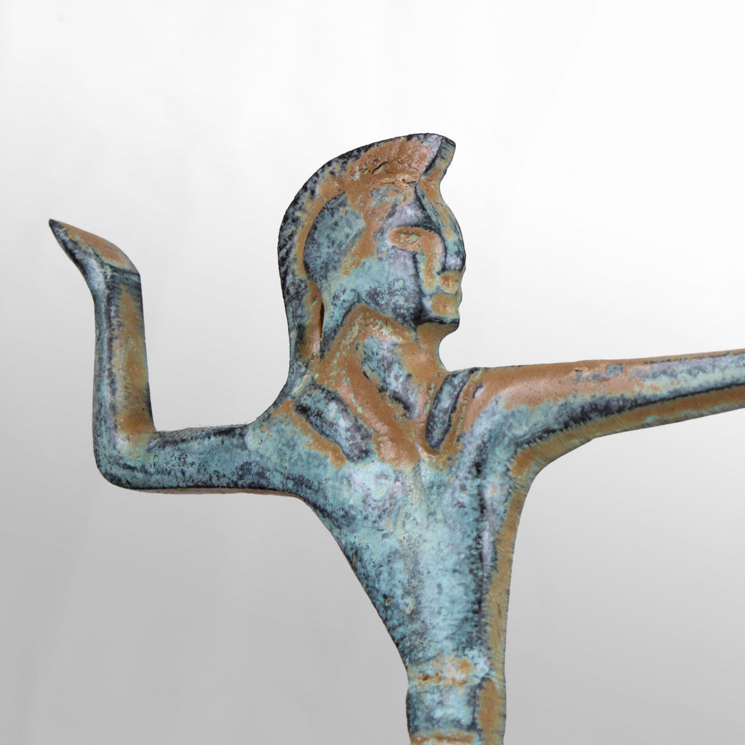 Ancient Greek Chariot Statue of a Victorious Warrior small