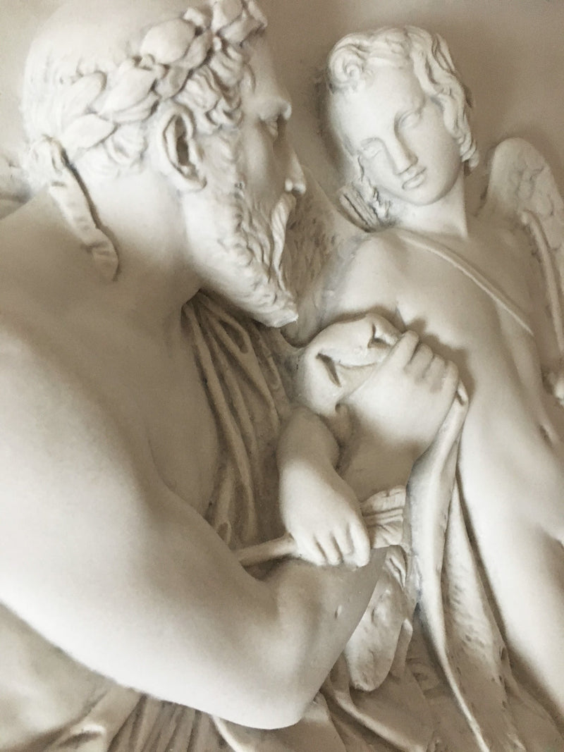 Cupid Received by Anacreon Bas-Relief