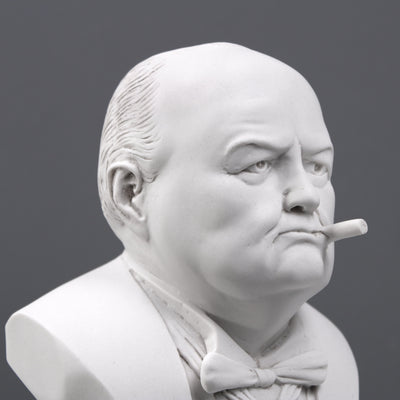 Bust of Winston Churchill with Cigar