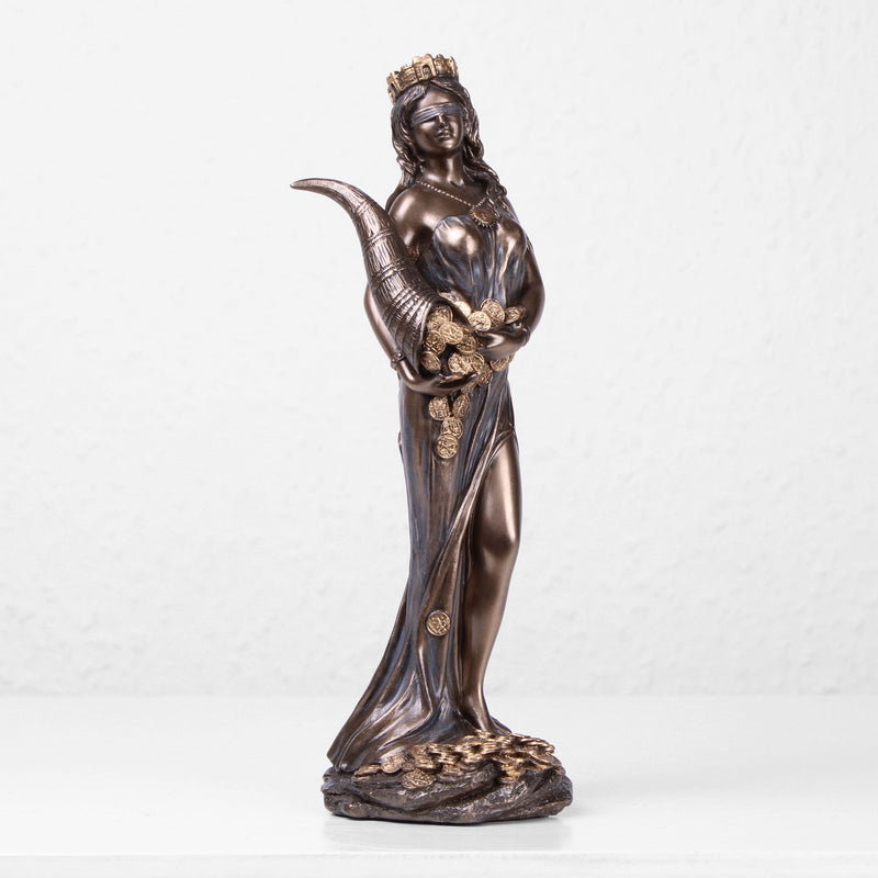 Fortuna Goddess of Fortune Statue (Cold Cast Bronze Sculpture)
