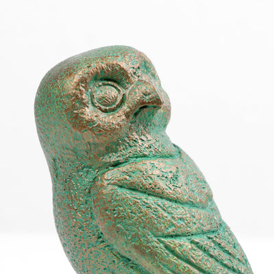Greek Owl Statue (Cold Cast Bronze Sculpture)