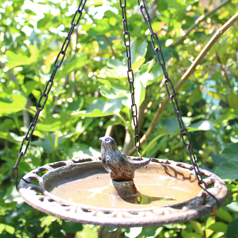 Hanging Cast Iron Bird Bath