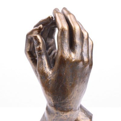 The Cathedral Hand Statue by Rodin (Cold Cast Bronze Sculpture)