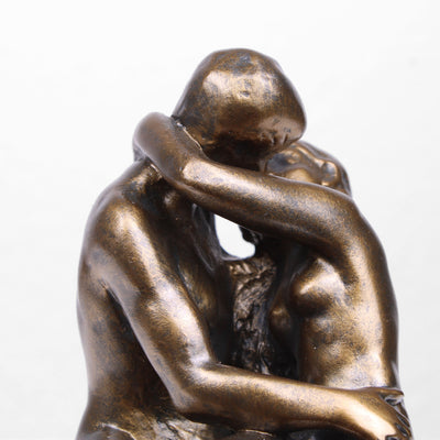 The Kiss Statue by Rodin (Cold Cast Bronze Lovers Sculpture)