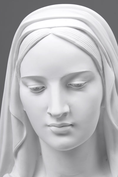 Veiled Madonna Bust Sculpture (Large)
