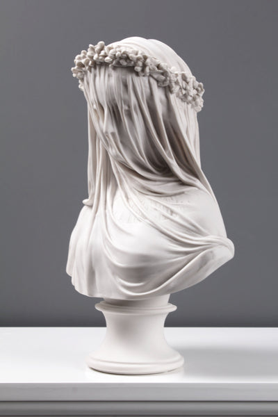 Veiled Lady Bust Sculpture (Veiled Maiden)