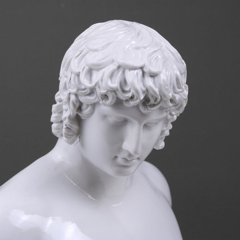 Antinous Bust Statue (White Resin Sculpture)