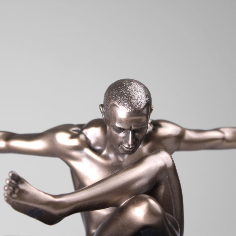 Athlete Statue (Cold Cast Bronze Sculpture)