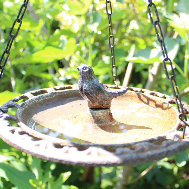 Hanging Cast Iron Bird Bath