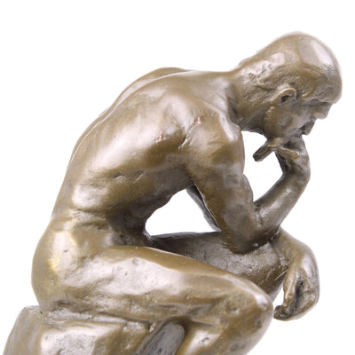 Statue of the Thinker by Rodin (Hot Cast Bronze Sculpture)
