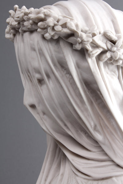 Veiled Lady Bust Sculpture (Veiled Maiden)