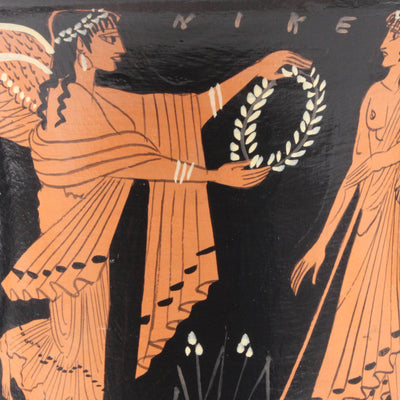 Ancient Greek Red-Figure Kantharos with Nike and Zeus Pottery - The Ancient Home