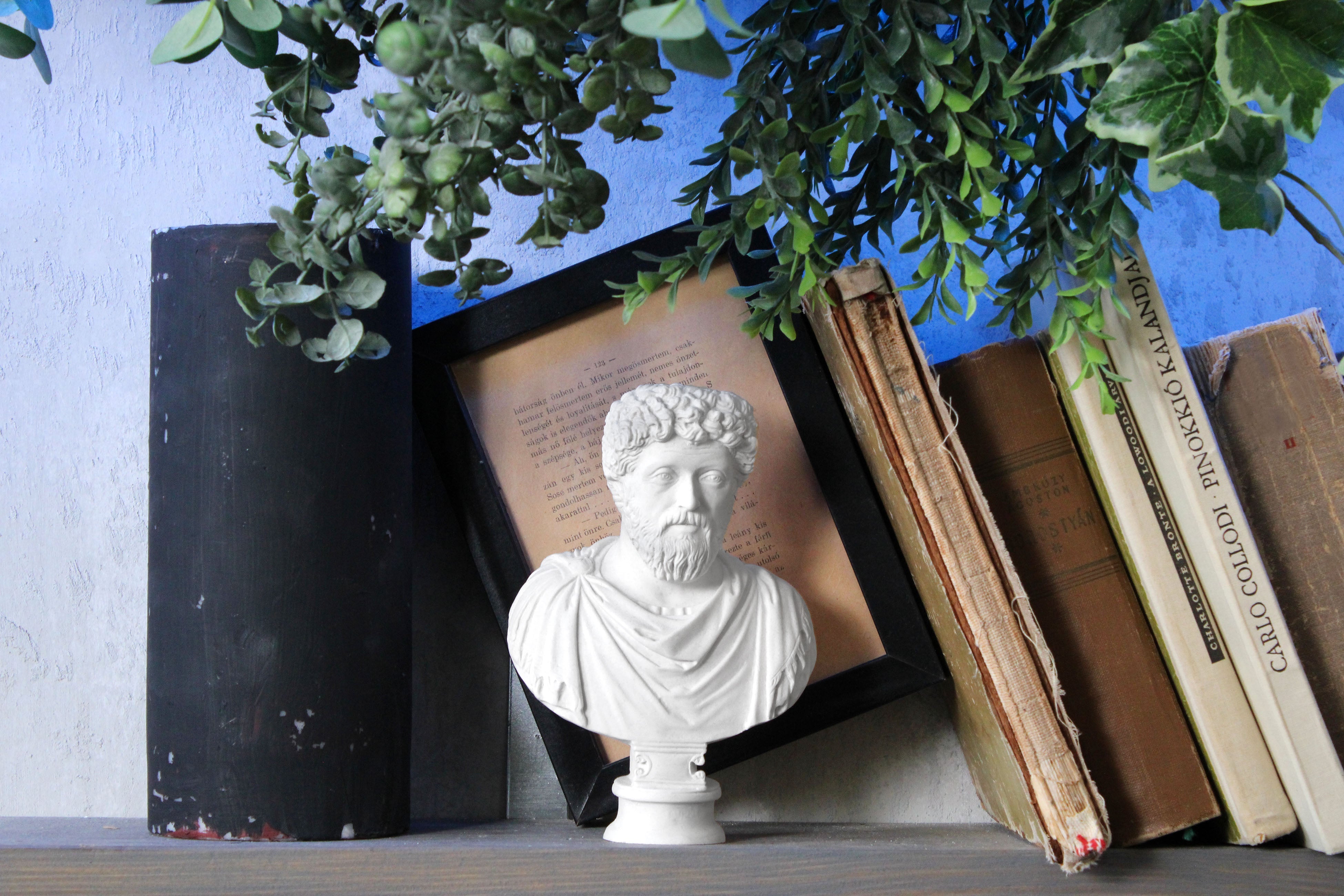 Large Marcus Aurelius Bust Statue, 18 inches 45 cm, Marcus