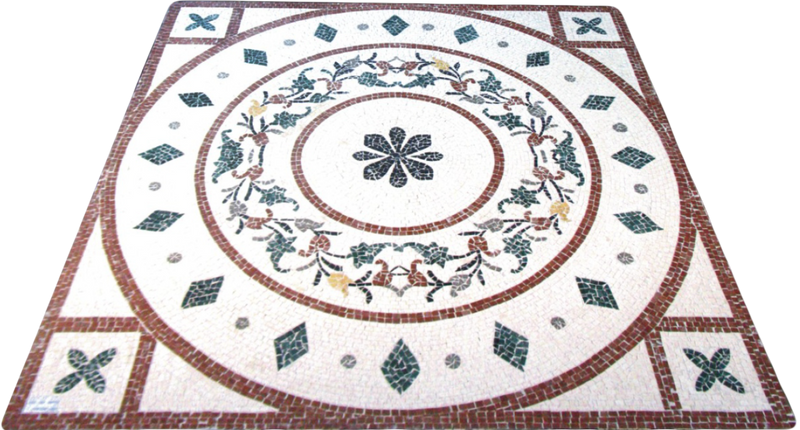 Floral Geometric Mosaic