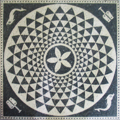 'Dolphins' Geometric Mosaic