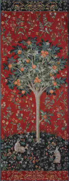 Medieval Orange Tree Portiere Tapestry