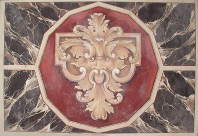 Mask with Faux Marble Fresco