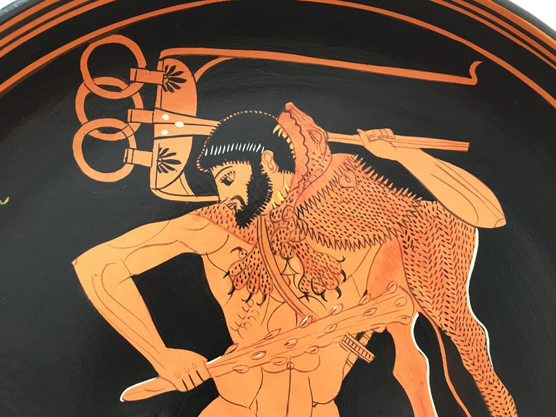 Red-Figure Greek Plate with Heracles - The Ancient Home
