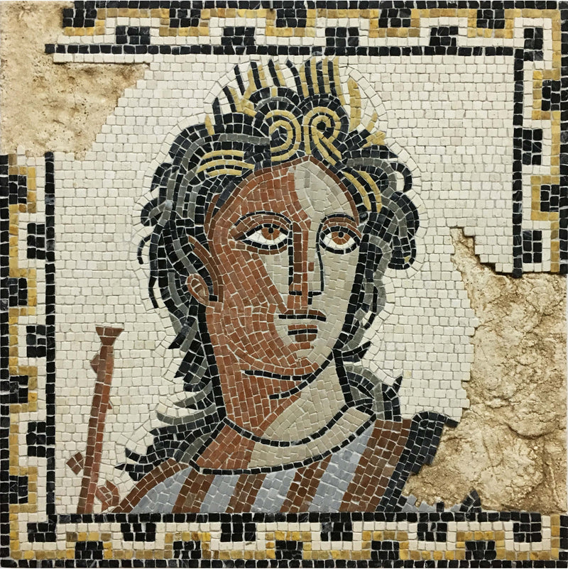 Euterpe, Muse of Music - Incomplete Mosaic