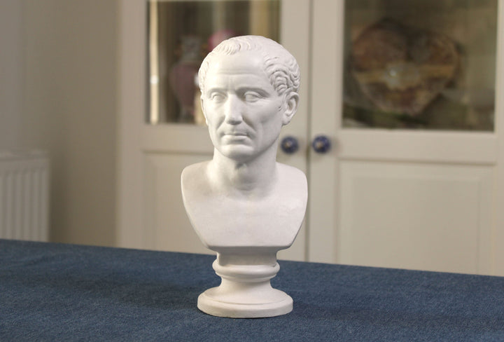 Julius Caesar Bust Sculpture marble Greek Roman statue emperor